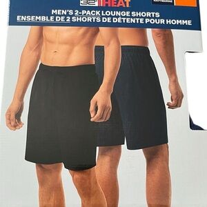 32 Degrees - 2 Packs Men's Lounge Shorts in Black and Navy